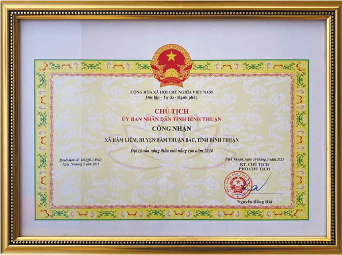 LỊCH SỬ ĐẢNG BỘ XÃ HÀM LIÊM (1975 – 2025)